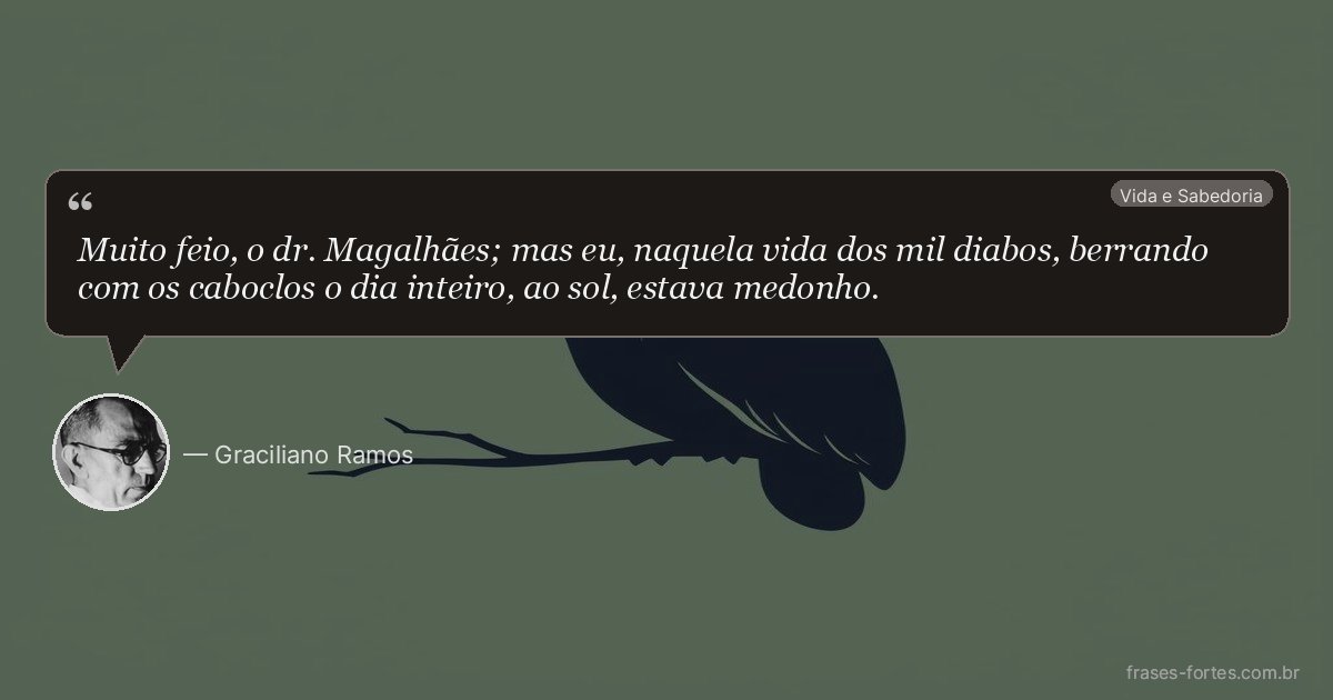 Frase de Graciliano Ramos
