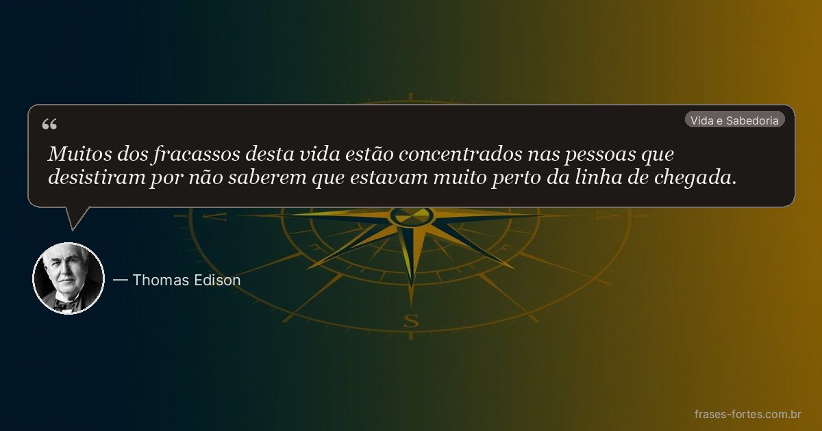 Frase de Thomas Edison