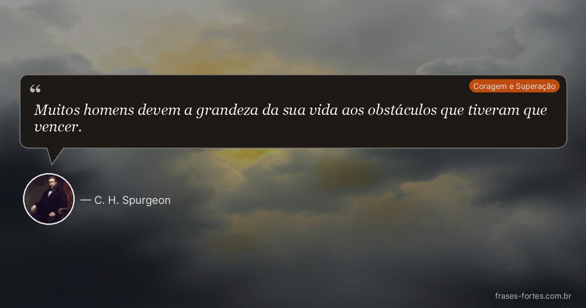 Frase de C. H. Spurgeon