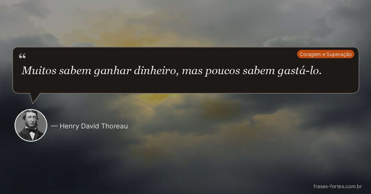 Frase de Henry David Thoreau