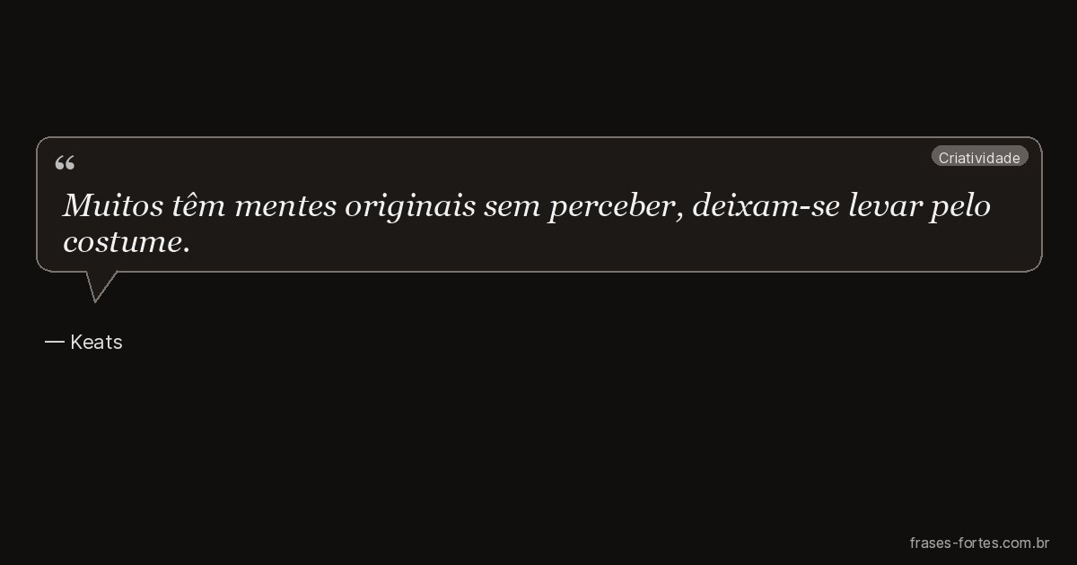 Frase de Keats