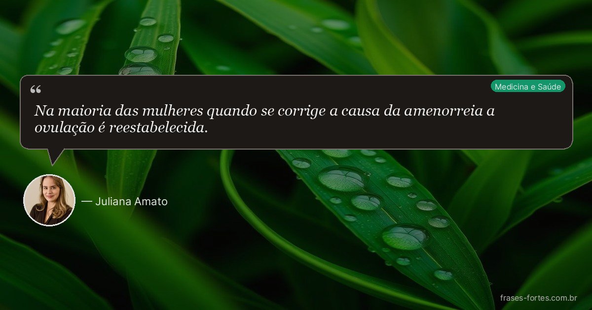 Frase de Juliana Amato