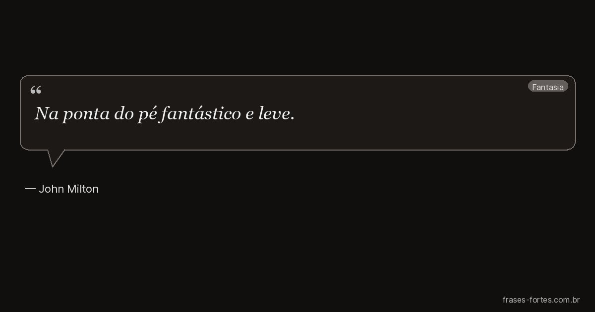 Frase de John Milton