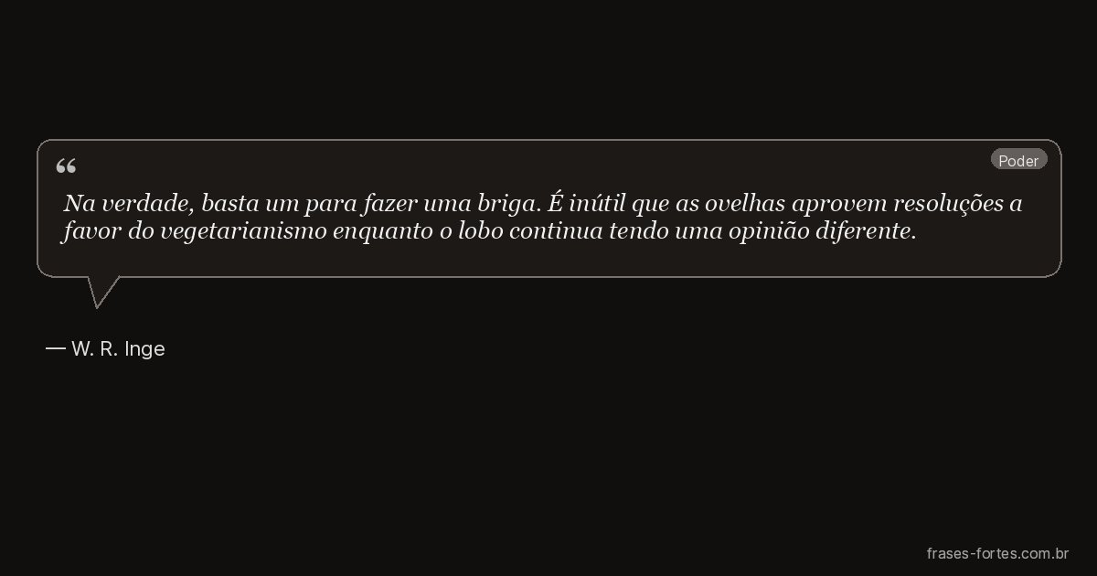 Frase de W. R. Inge