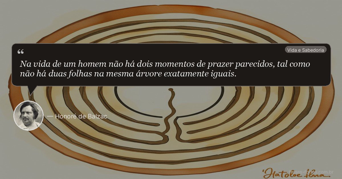 Frase de Honoré de Balzac