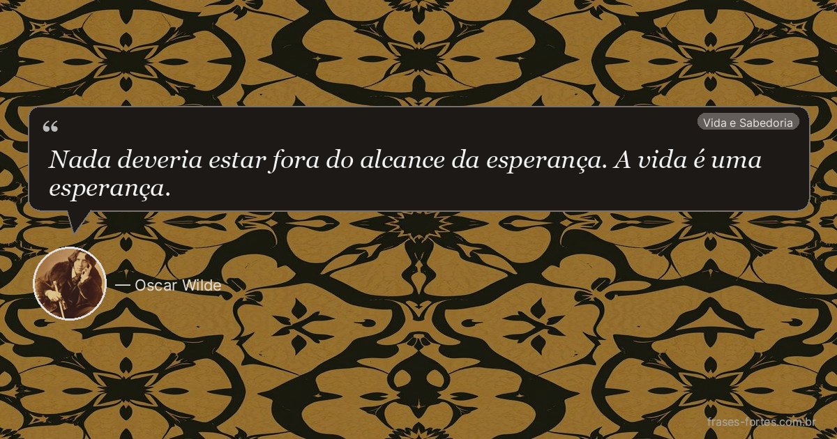 Frase de Oscar Wilde