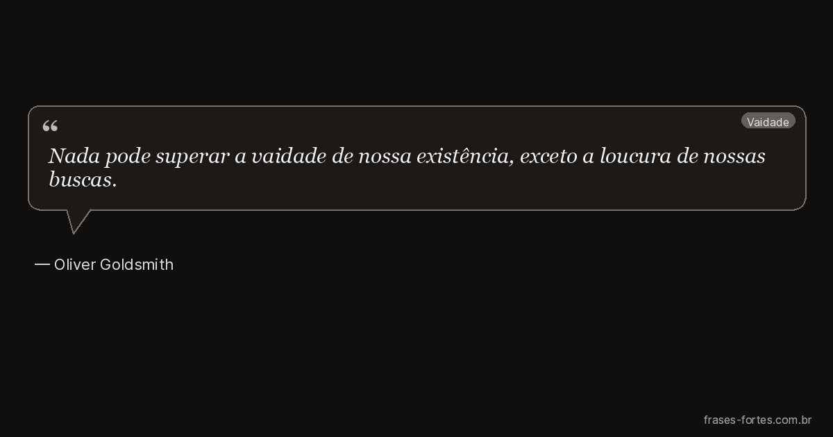 Frase de Oliver Goldsmith