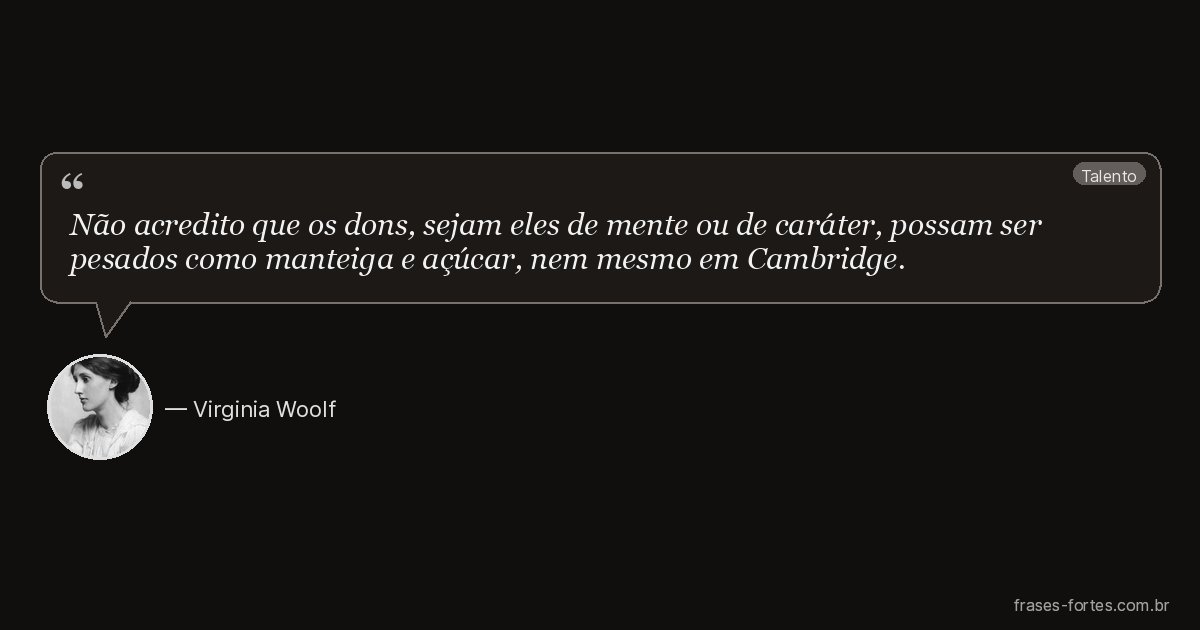 Frase de Virginia Woolf