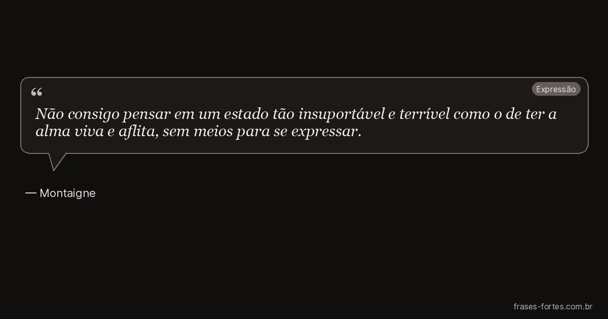 Frase de Montaigne
