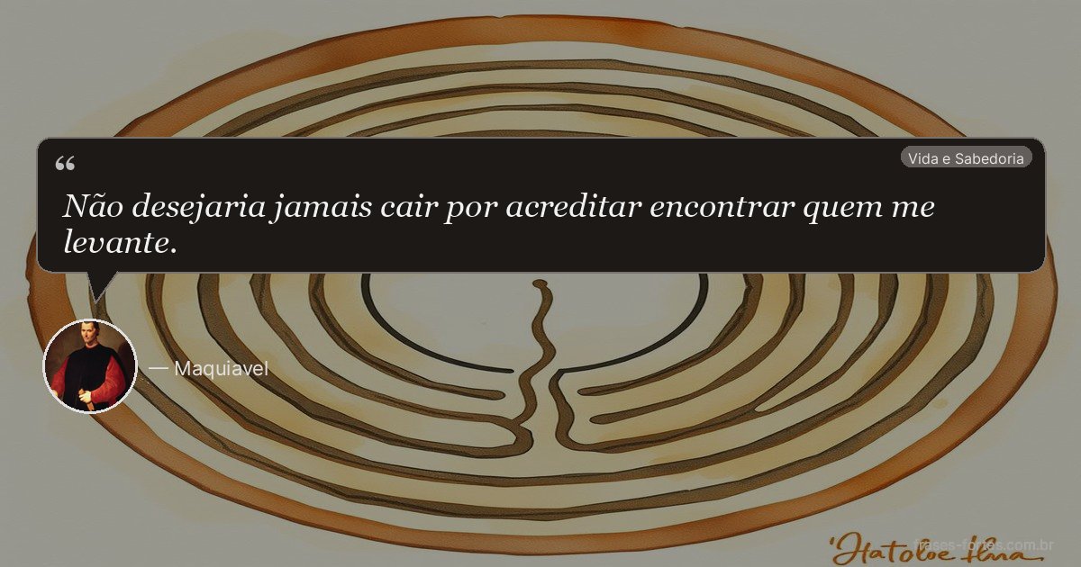 Frase de Maquiavel