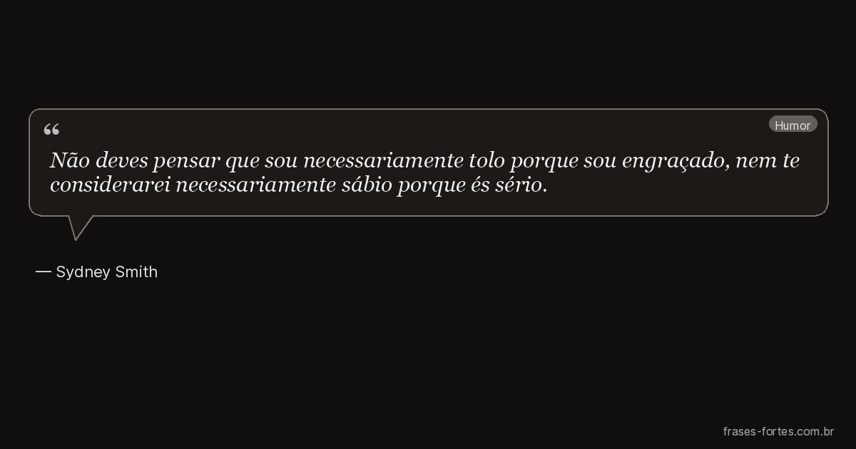 Frase de Sydney Smith