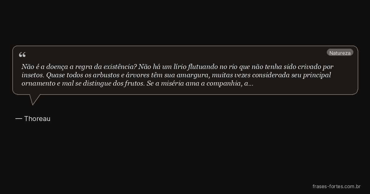 Frase de Thoreau