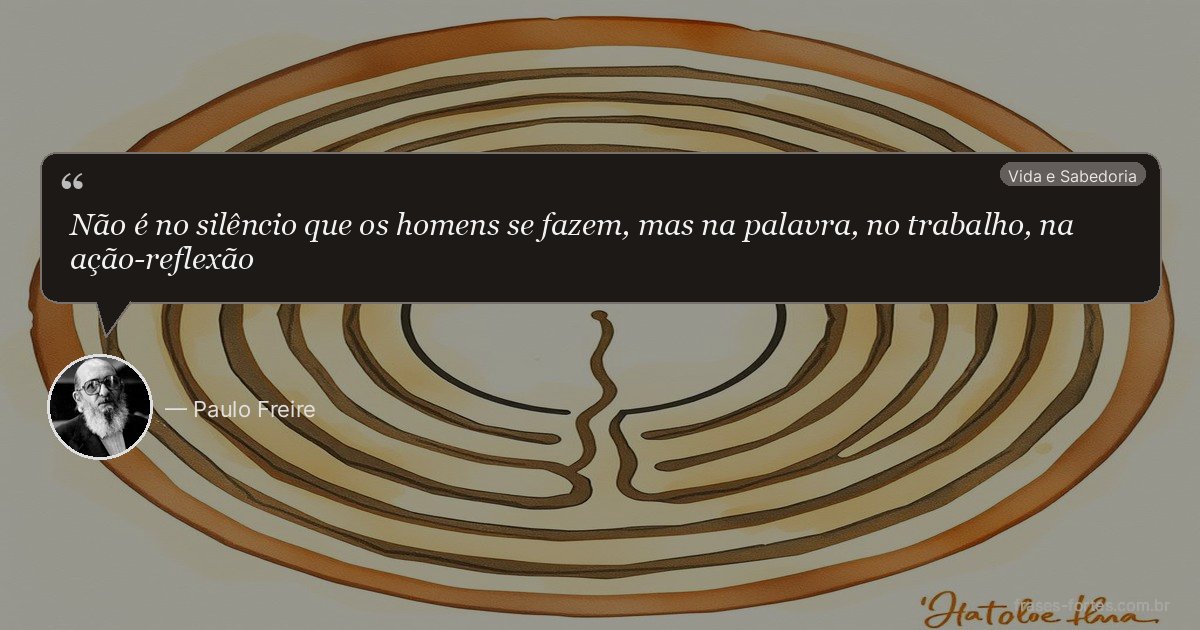 Frase de Paulo Freire
