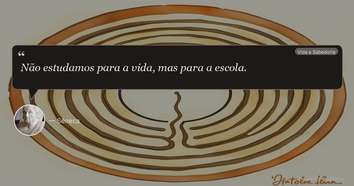Frase de Sêneca