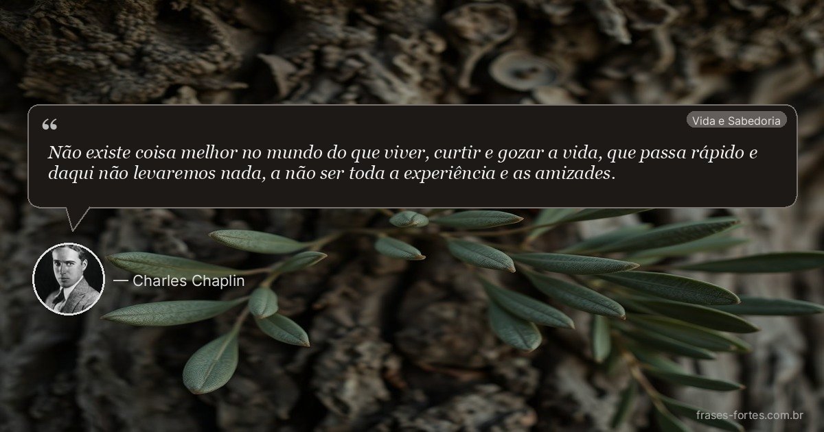 Frase de Charles Chaplin