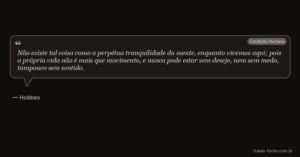 Frase de Hobbes
