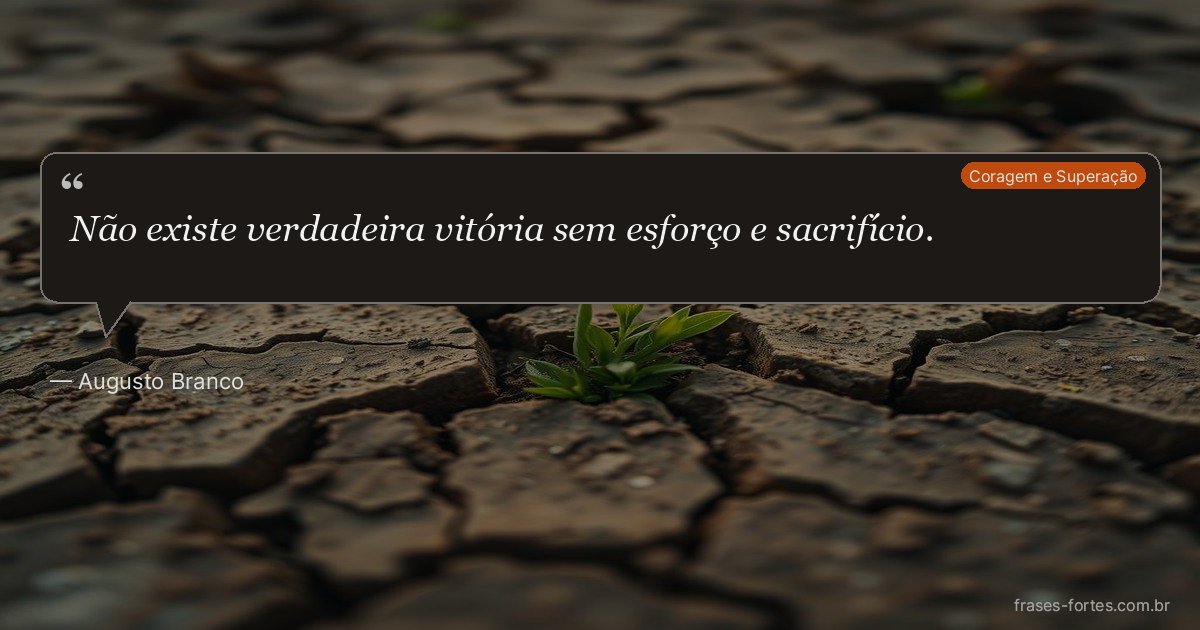 Frase de Augusto Branco
