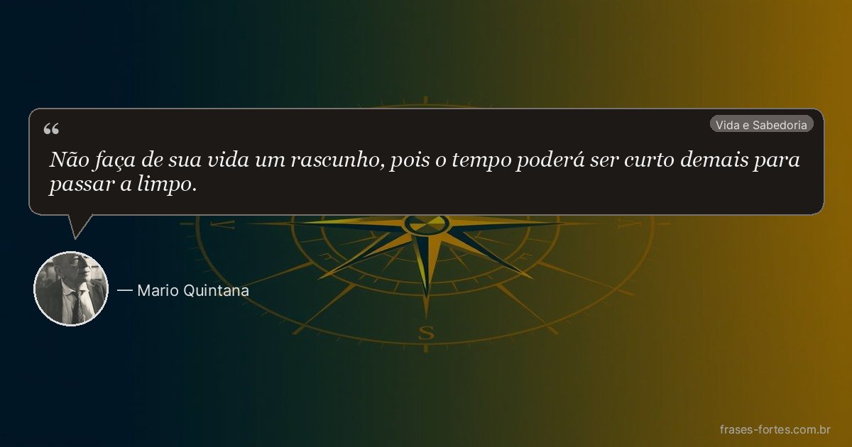 Frase de Mario Quintana