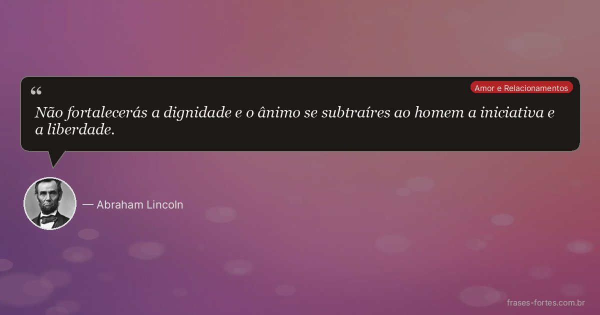 Frase de Abraham Lincoln
