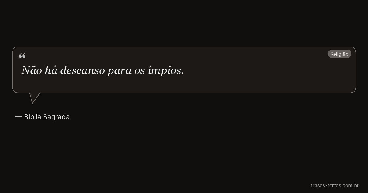 Frase de Bíblia Sagrada