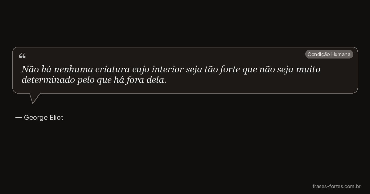 Frase de George Eliot