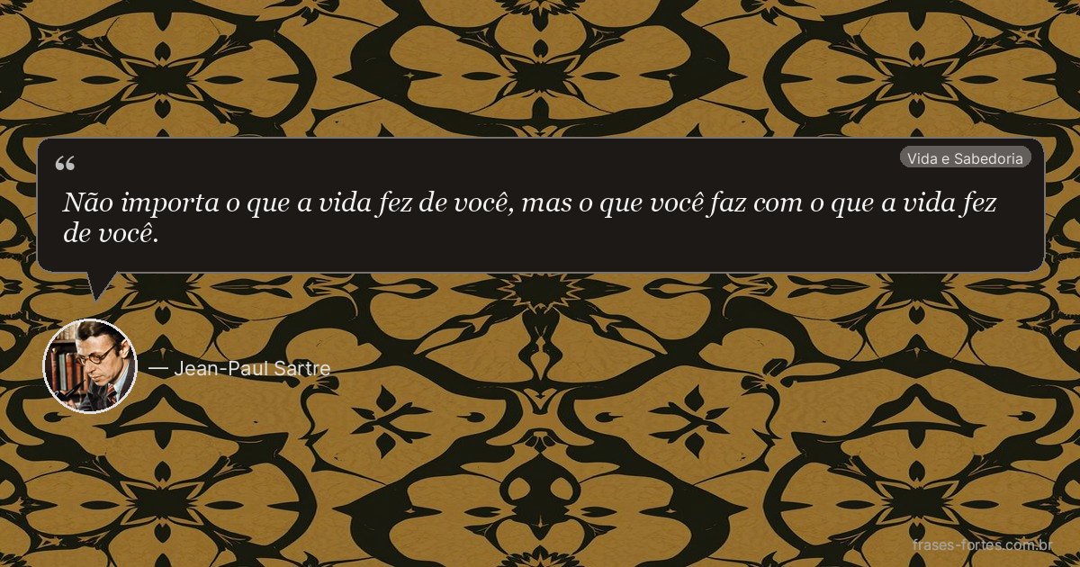 Frase de Jean-Paul Sartre