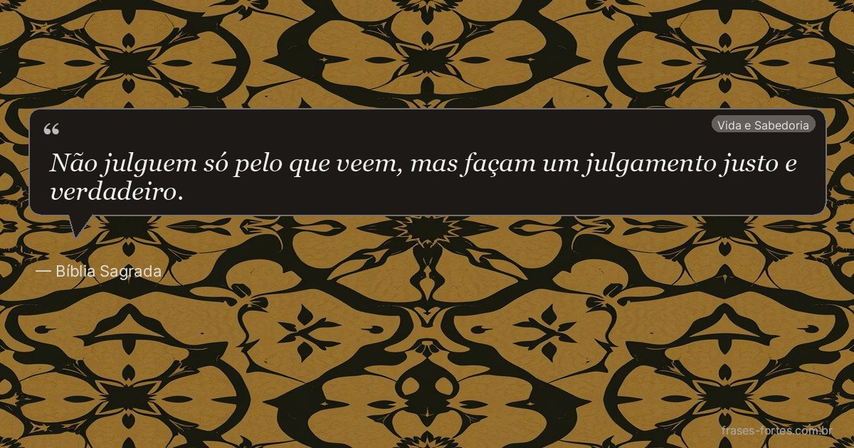 Frase de Bíblia Sagrada