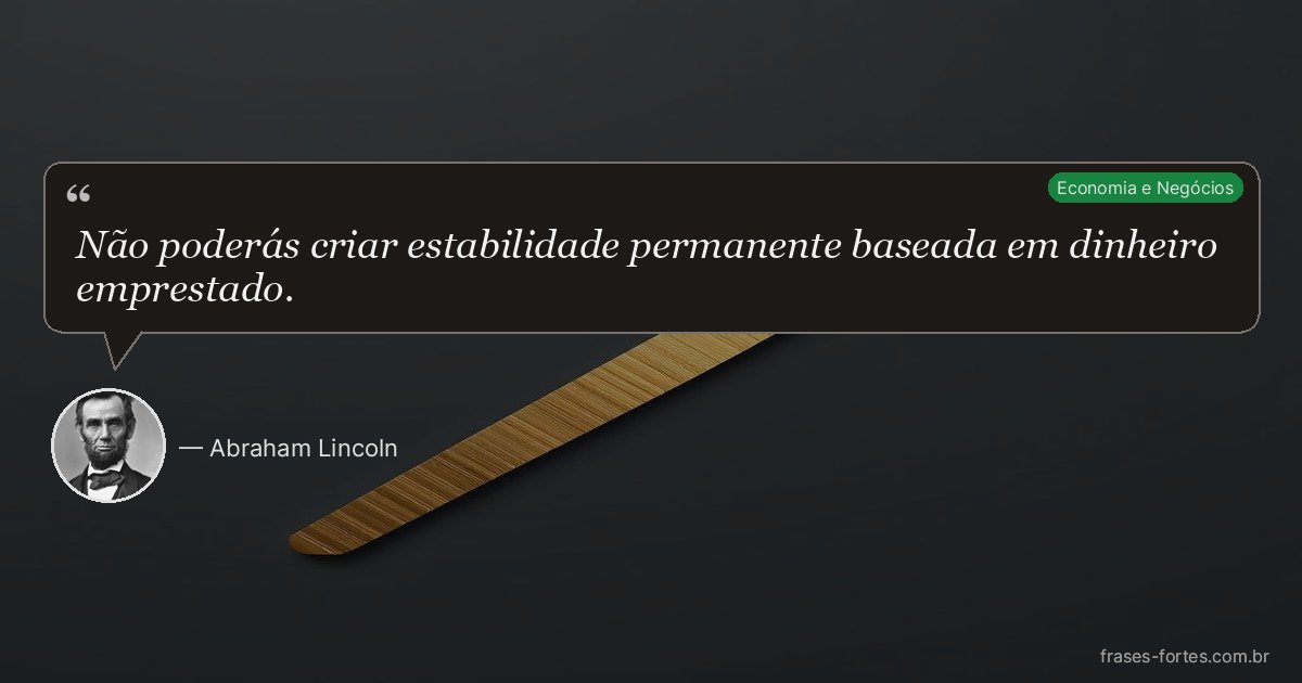 Frase de Abraham Lincoln