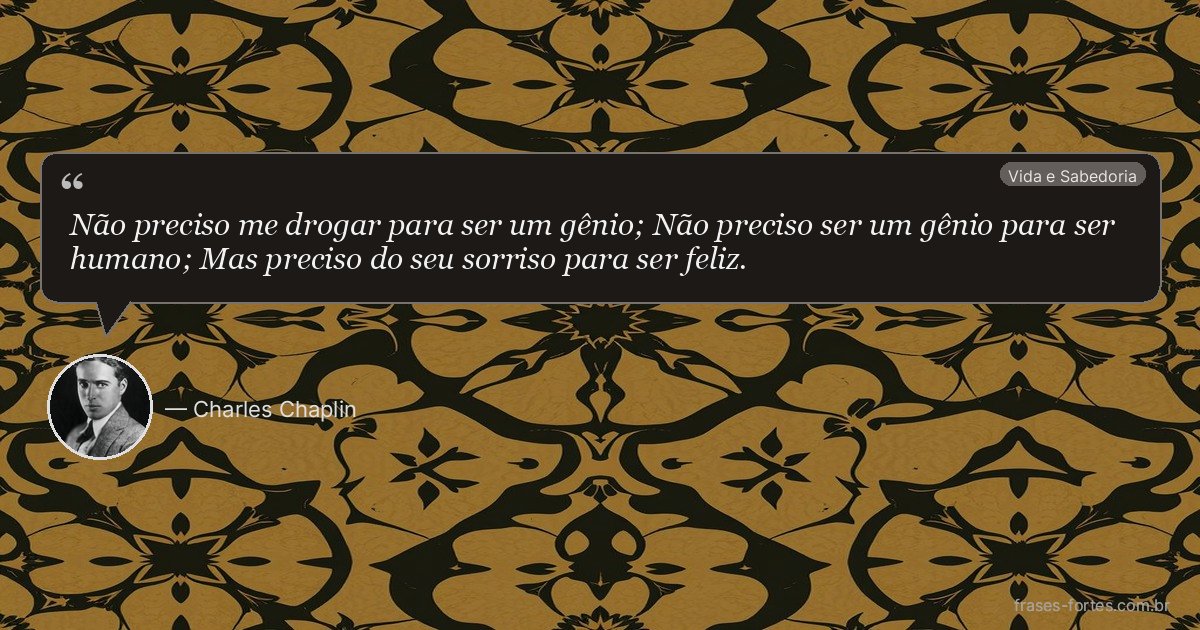 Frase de Charles Chaplin