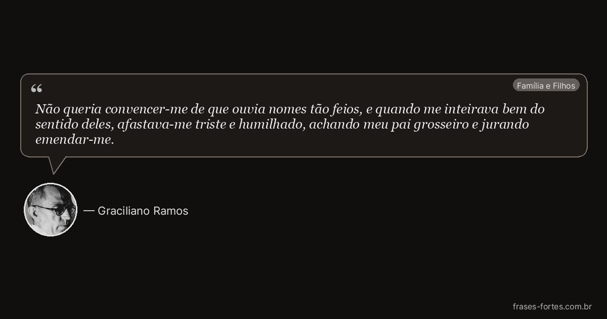 Frase de Graciliano Ramos