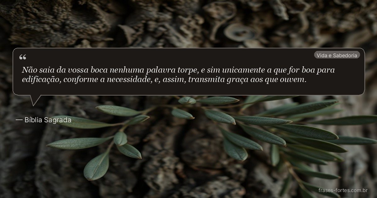 Frase de Bíblia Sagrada