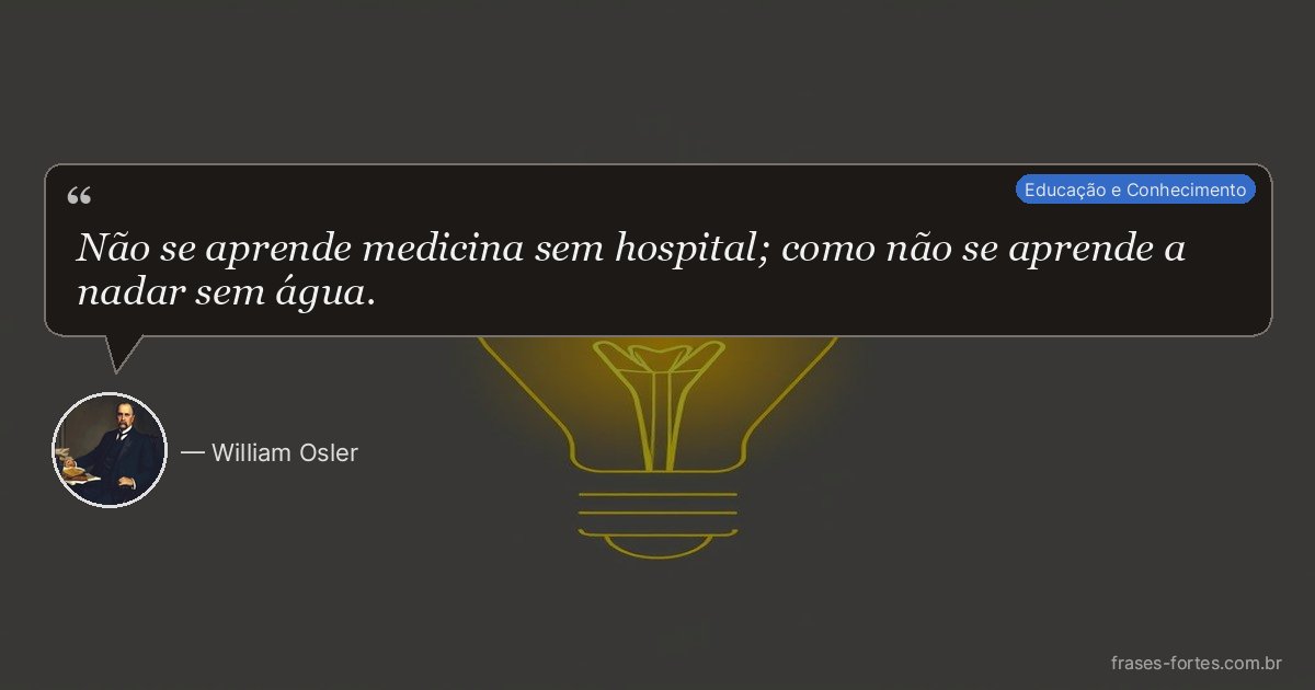 Frase de William Osler