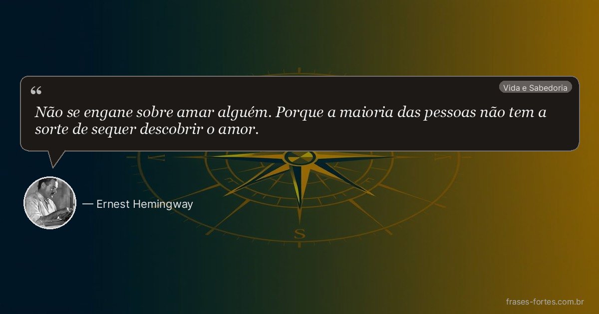 Frase de Ernest Hemingway