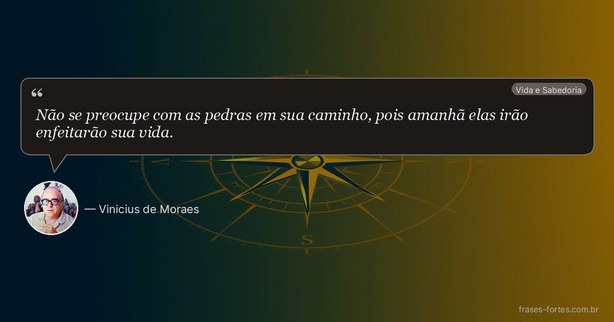 Frase de Vinicius de Moraes