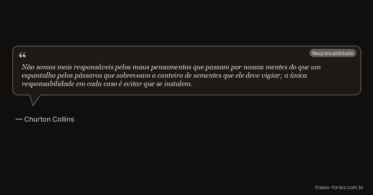 Frase de Churton Collins