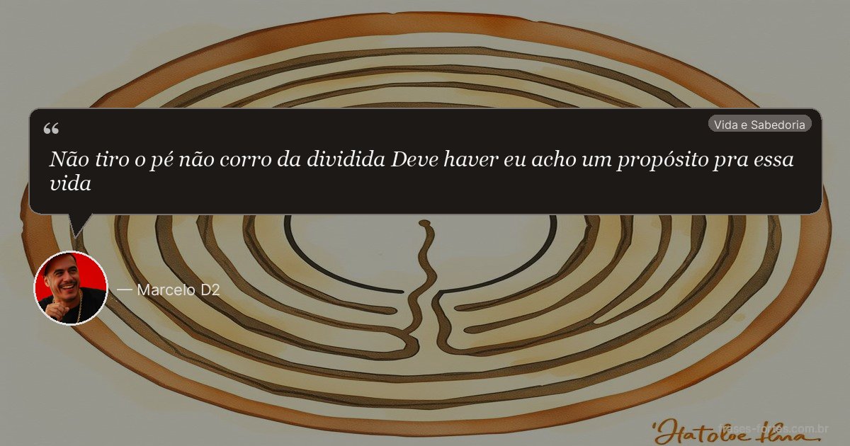 Frase de Marcelo D2