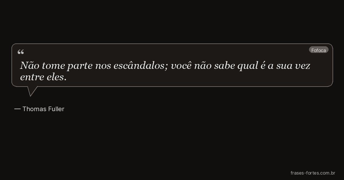 Frase de Thomas Fuller