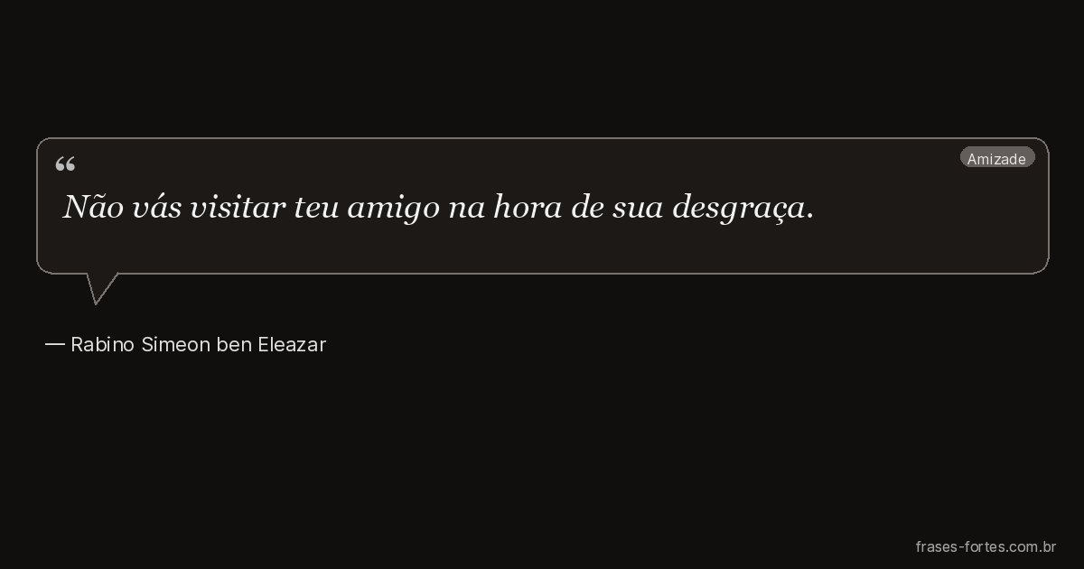 Frase de Rabino Simeon ben Eleazar