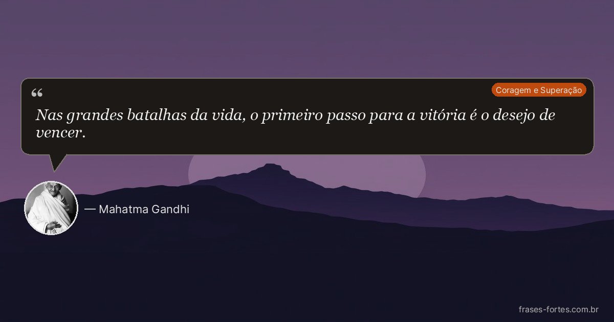 Frase de Mahatma Gandhi