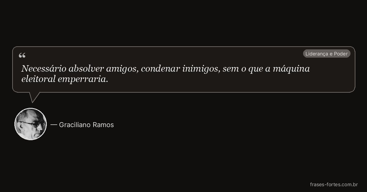 Frase de Graciliano Ramos