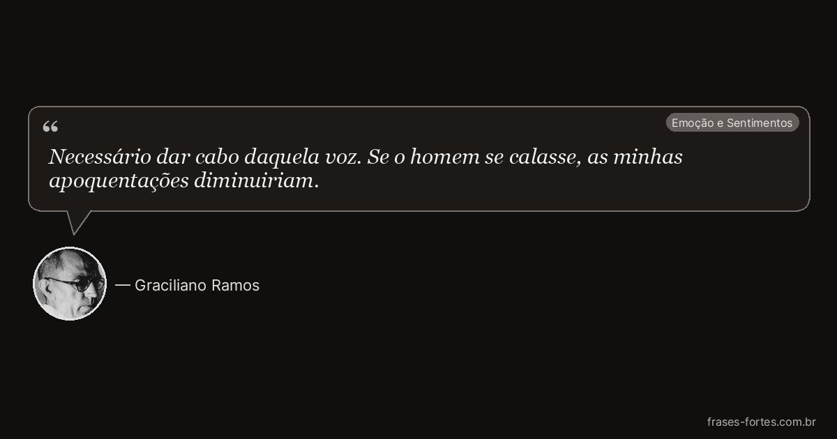 Frase de Graciliano Ramos