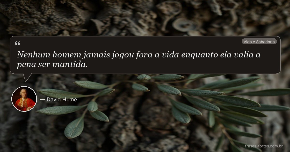 Frase de David Hume