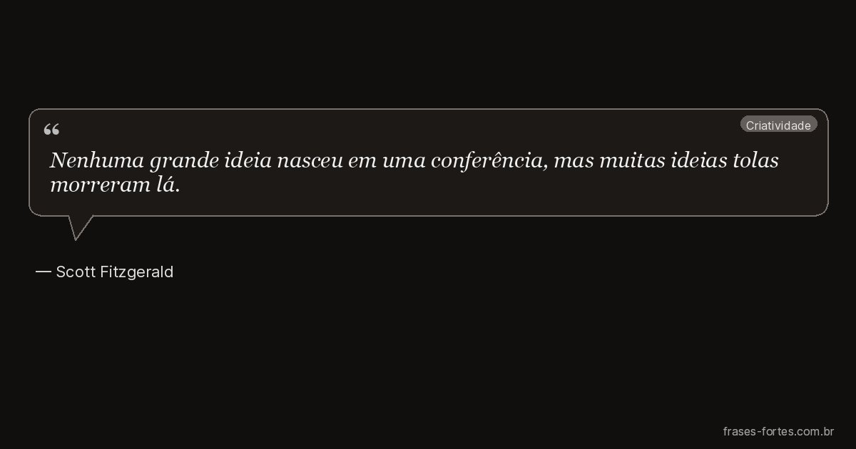 Frase de Scott Fitzgerald
