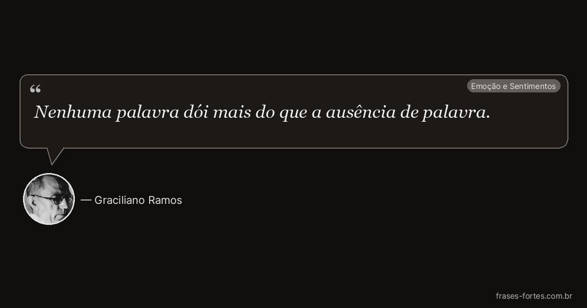 Frase de Graciliano Ramos