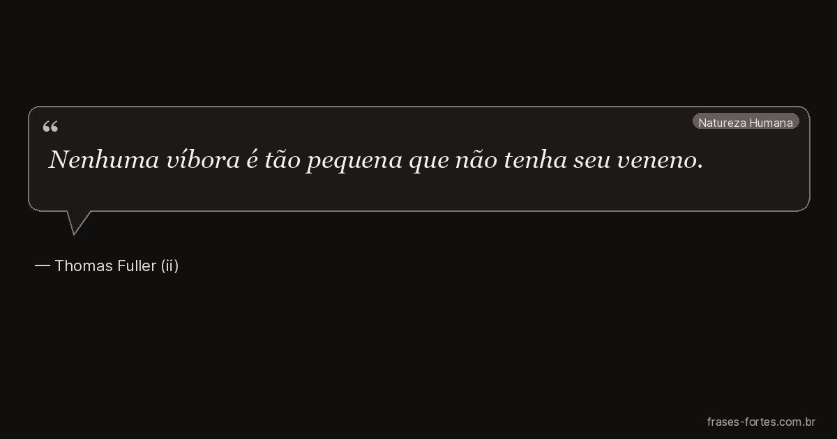Frase de Thomas Fuller (ii)