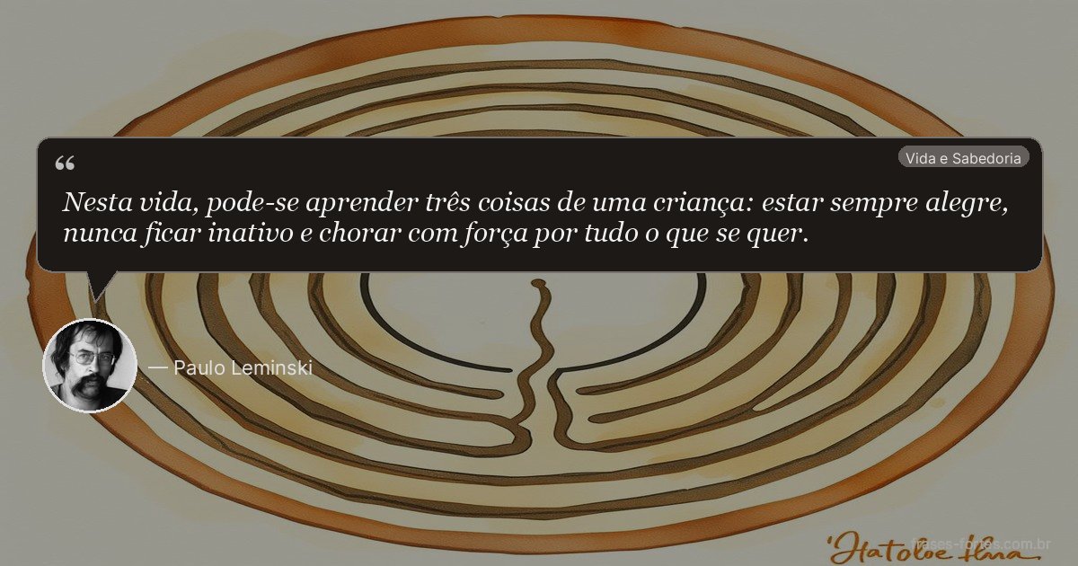 Frase de Paulo Leminski