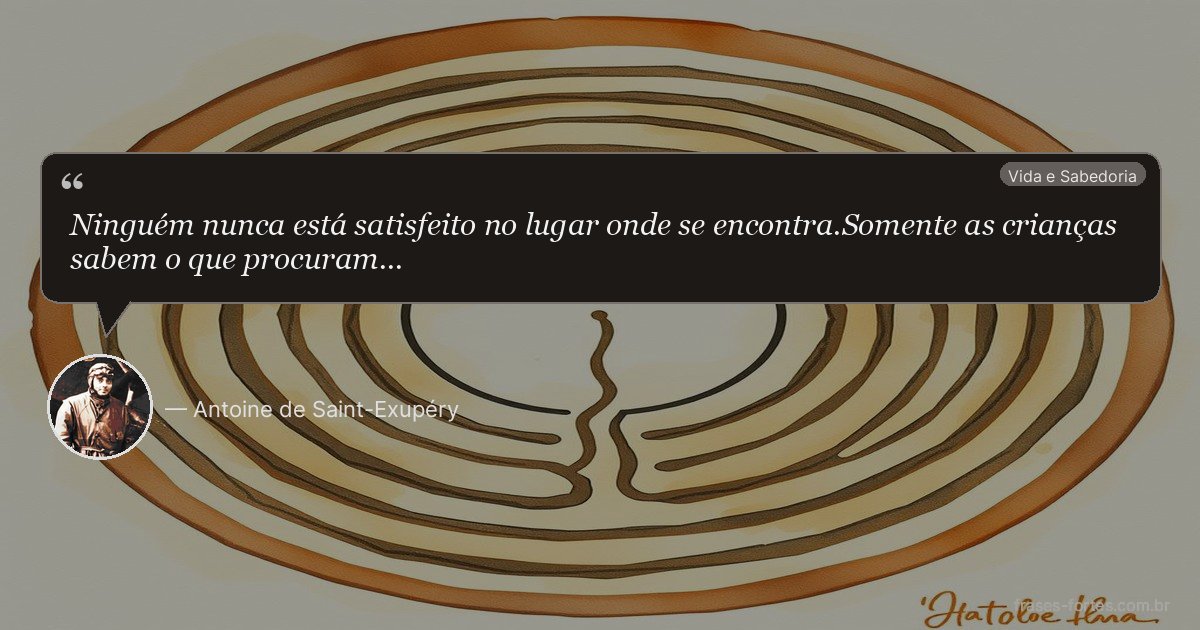 Frase de Antoine de Saint-Exupéry