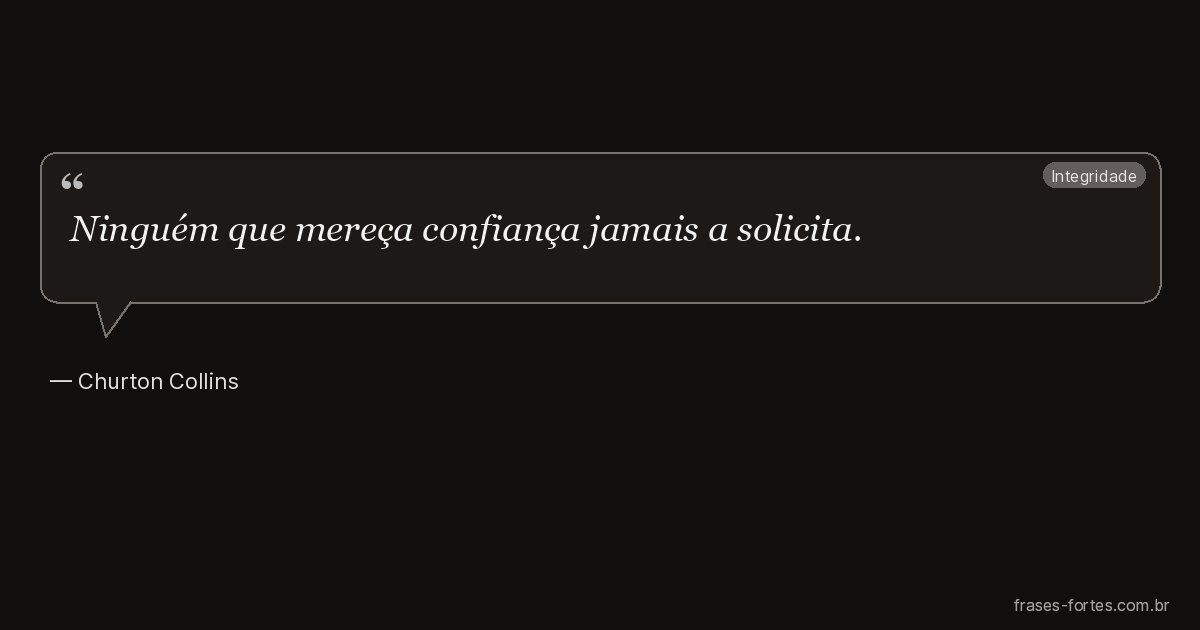 Frase de Churton Collins