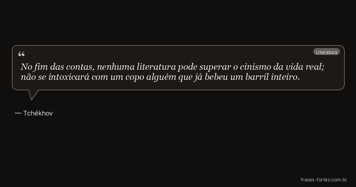 Frase de Tchékhov