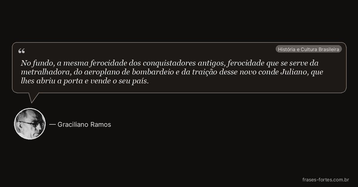 Frase de Graciliano Ramos